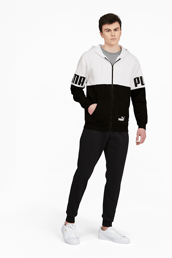 Buy Puma Power Hooded 1/2 Zip Mens Black Sweatshirt online