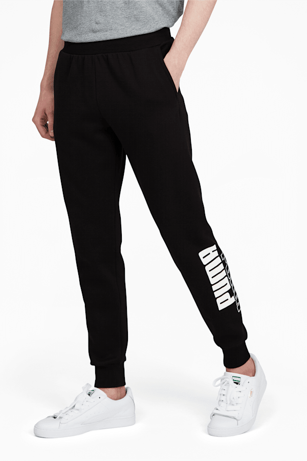 Puma logo sweatpants clearance