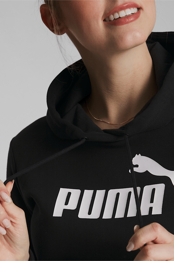 Puma hoodie womens black online