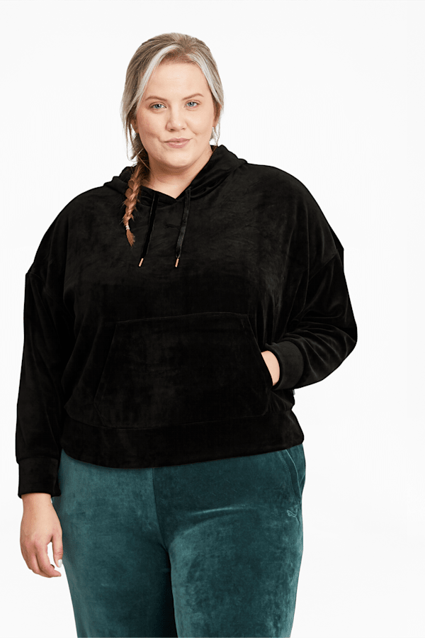Puma velvet hoodie best sale
