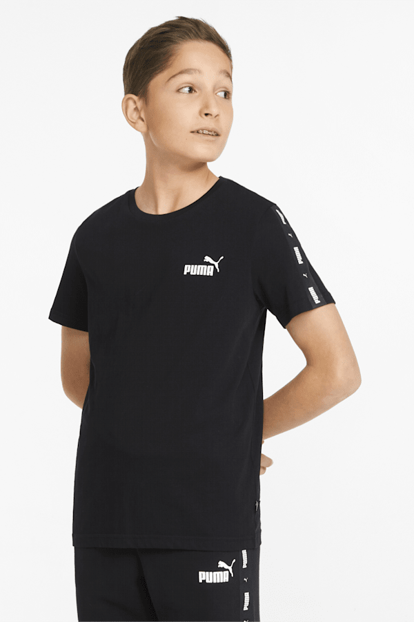 Essentials+ Tape Youth Tee, Puma Black, extralarge-GBR