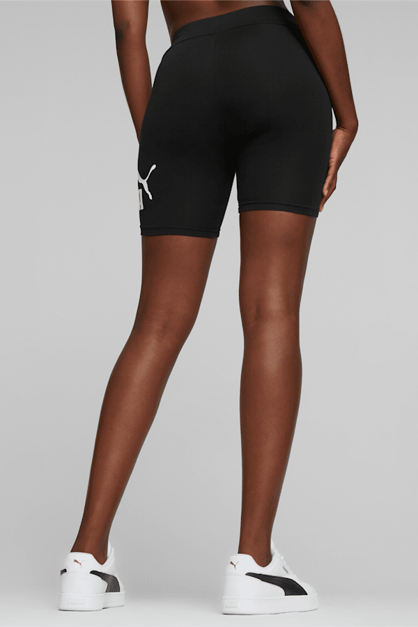 Essentials Logo Women's Short Leggings, Puma Black, extralarge