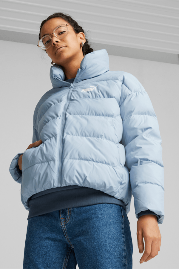 Essentials+ Puffer Jacket Women, Blue Wash, extralarge-GBR