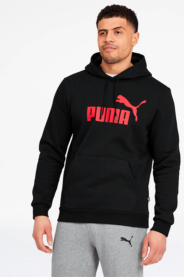 Black and white puma sweatshirt sales