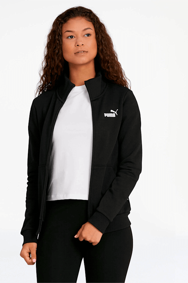 Fleece track jacket store