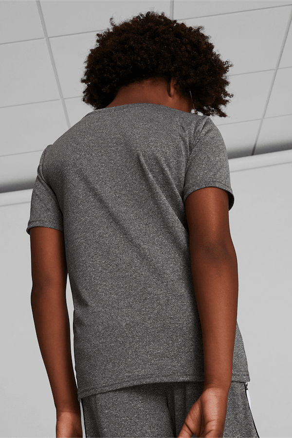 Logo Lab Big Kids' Tee, CHARCOAL HEATHER, extralarge