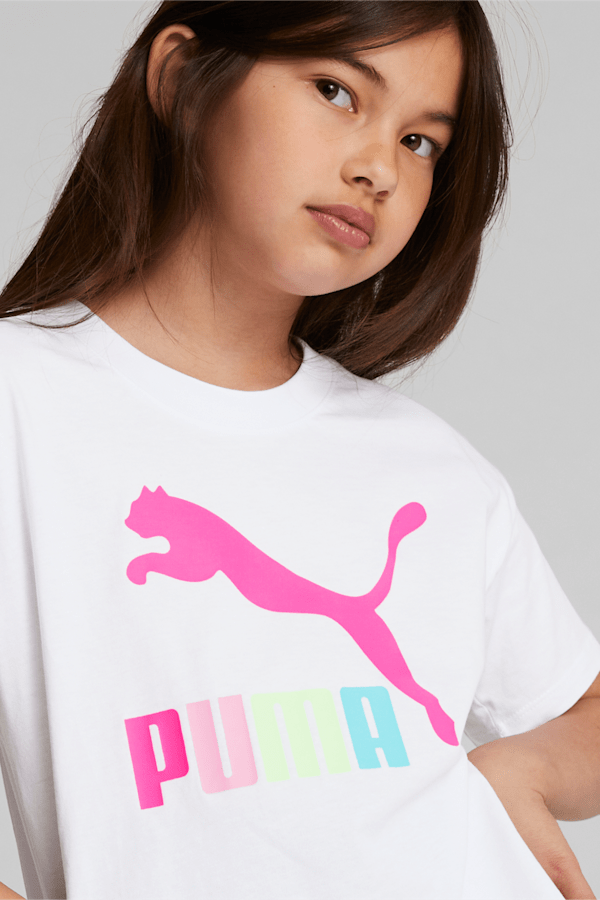 Brighter Days Pack Big Kids' Jersey Graphic Tee, PUMA WHITE, extralarge