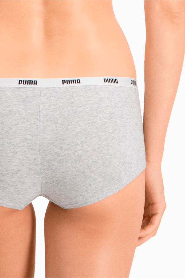 PUMA Mini Short Women's Underwear 3 Pack, white / grey / black, extralarge