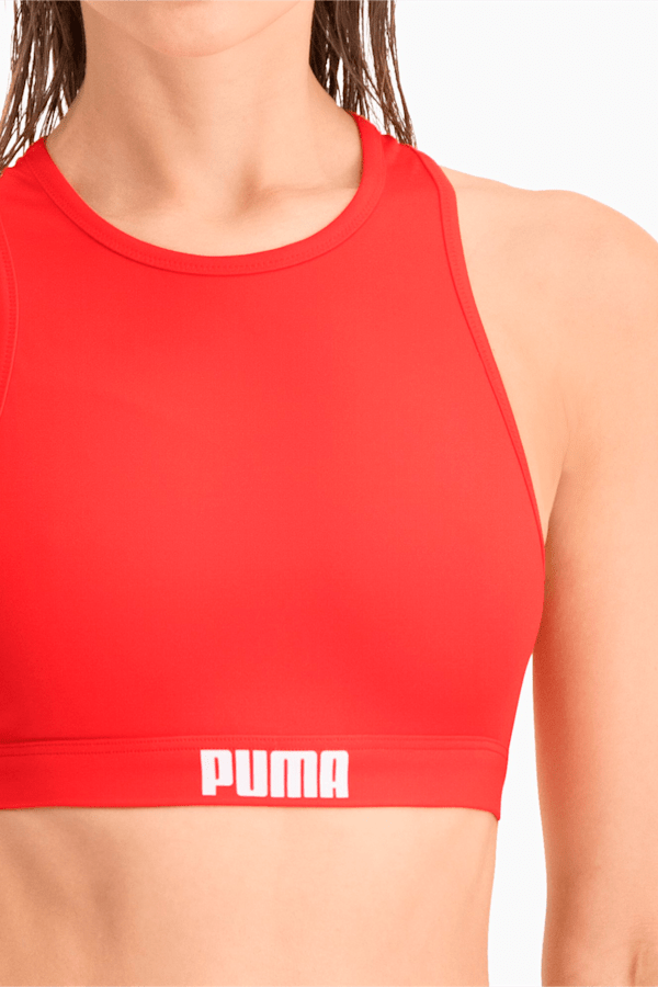 PUMA Swim Women's Racerback Top, red, extralarge