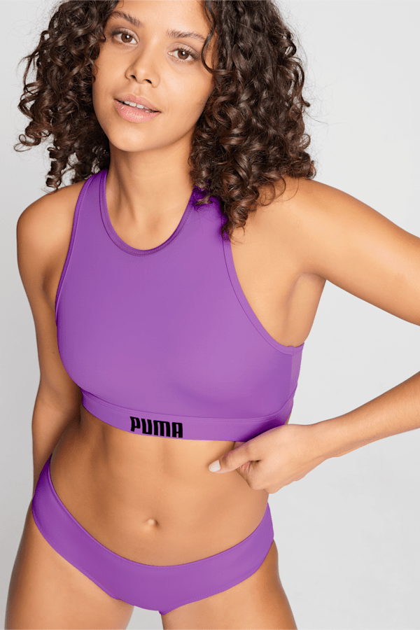 PUMA Swim Women's Racerback Top, purple, extralarge