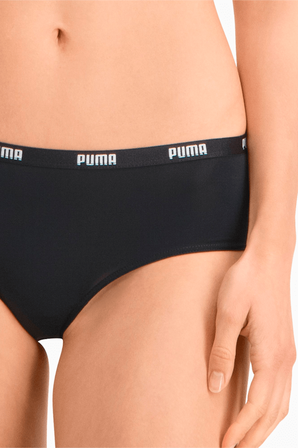 PUMA Women's Microfiber Brazilian 2 Pack, black, extralarge-GBR