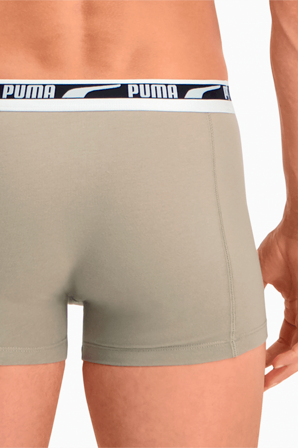 PUMA Men's Multi Logo Boxer 2 pack, sand combo, extralarge