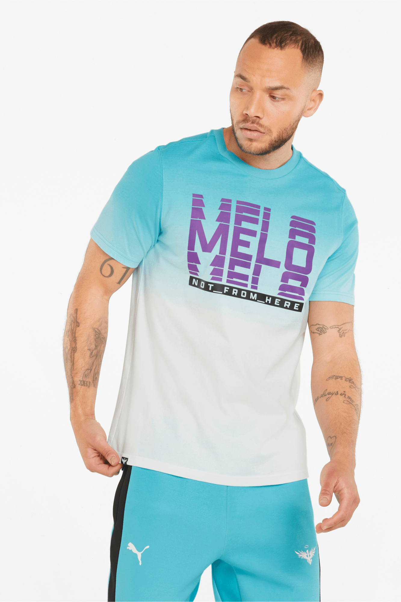 Melo Fade Short Sleeve Men's Basketball Tee