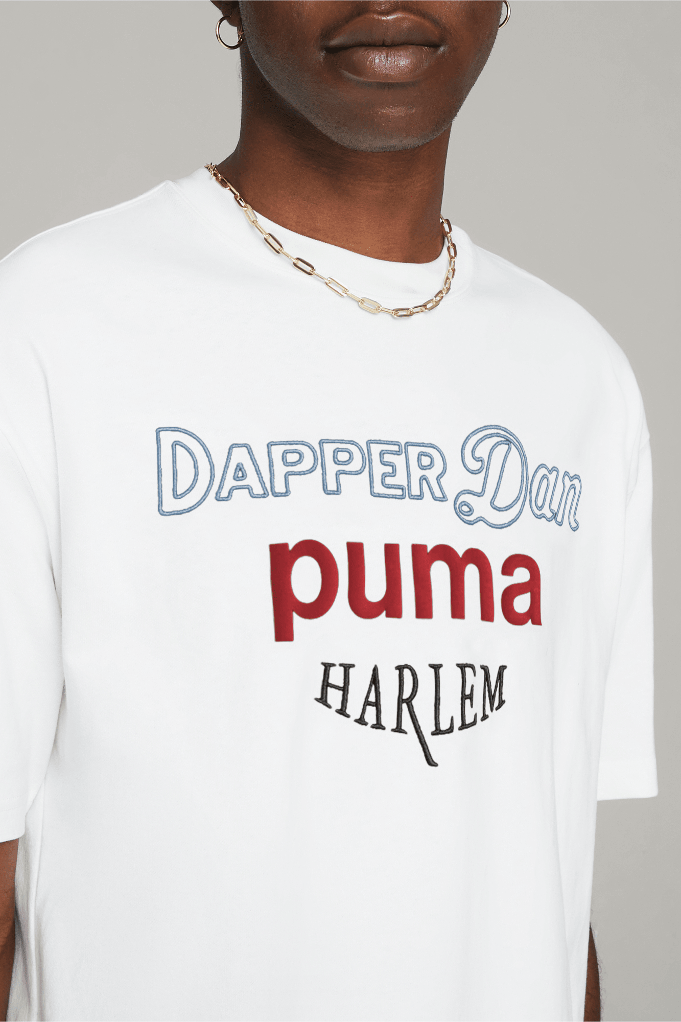 Puma x Dapper Dan – Jacquard Logo Tee Beige