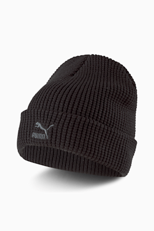 Classics Archive Mid Fit Beanie, Puma Black-gray Logo, extralarge-GBR