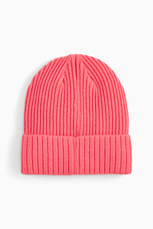 Classic Cuff Ribbed Beanie, Electric Blush, extralarge-GBR