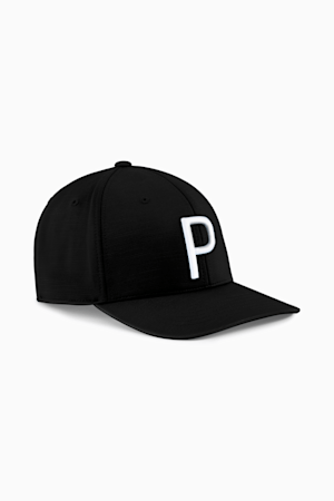 P Golf Cap, PUMA Black-White Glow, extralarge-GBR