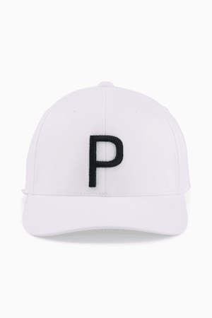 P Golf Cap, White Glow-PUMA Black, extralarge-GBR