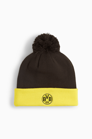 Borussia Dortmund Beanie, PUMA Black-Cyber Yellow, extralarge-GBR