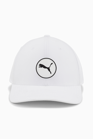 Circle Cat Tech Golf Cap, White Glow, extralarge-GBR