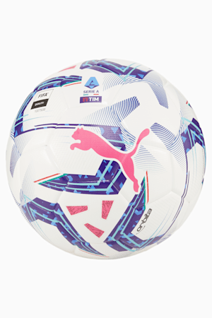 Orbita Serie A Replica Football, PUMA White-Blue Glimmer-Sunset Glow, extralarge-GBR