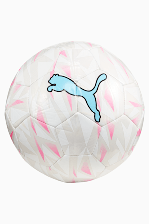 PUMA FINAL Graphic Soccer Ball, PUMA White-Puma Silver-Poison Pink-Bright Aqua, extralarge