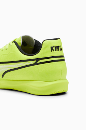 KING MATCH IT Youth Football Boots, Electric Lime-PUMA Black, extralarge-GBR