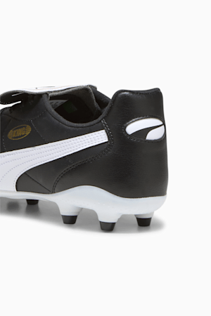 KING TOP FG/AG Football Boots, PUMA Black-PUMA White-PUMA Gold, extralarge-GBR