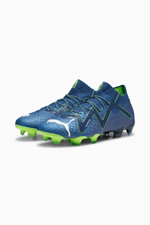 FUTURE ULTIMATE FG/AG Women's Football Boots, Persian Blue-PUMA White-Pro Green, extralarge-GBR