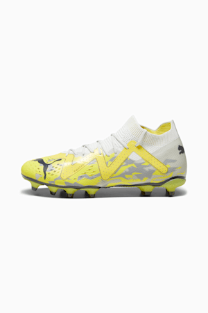 FUTURE PRO FG/AG Men's Soccer Cleats, Sedate Gray-Asphalt-Yellow Blaze, extralarge