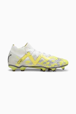 FUTURE PRO FG/AG Men's Soccer Cleats, Sedate Gray-Asphalt-Yellow Blaze, extralarge