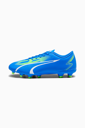 ULTRA PLAY FG/AG Men's Football Boots, Ultra Blue-PUMA White-Pro Green, extralarge-GBR