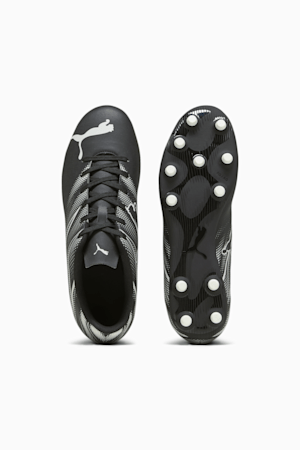 ATTACANTO FG/AG Men's Soccer Cleats, PUMA Black-Silver Mist, extralarge