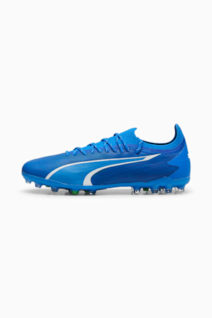 ULTRA ULTIMATE MG Men's Football Boots, Ultra Blue-PUMA White-Pro Green, extralarge-GBR