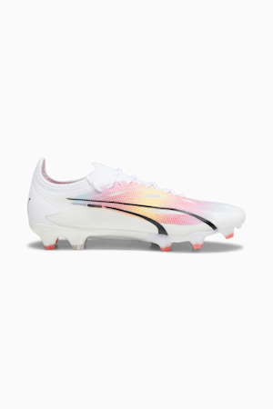 ULTRA ULTIMATE FG/AG Women's Soccer Cleats, PUMA White-PUMA Black-Fire Orchid, extralarge
