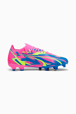 ULTRA MATCH ENERGY FG/AG Football Boots, Luminous Pink-Yellow Alert-Ultra Blue, extralarge-GBR
