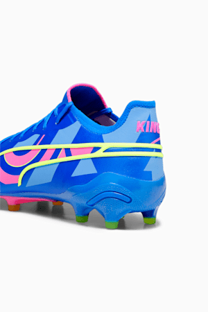 KING ULTIMATE ENERGY FG/AG Football Boots, Ultra Blue-Luminous Pink-Luminous Blue, extralarge-GBR