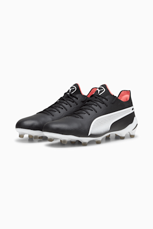 KING ULTIMATE FG/AG Football Boots, PUMA Black-PUMA White-Fire Orchid, extralarge-GBR