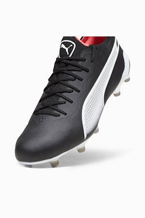 Chaussures de soccer avec crampons KING ULTIMATE FG/AG, PUMA Black-PUMA White-Fire Orchid, extralarge