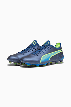 KING ULTIMATE FG/AG Football Boots, Persian Blue-Pro Green-Ultra Blue, extralarge-GBR