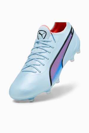 KING ULTIMATE FG/AG Women's Football Boots, Silver Sky-PUMA Black-Fire Orchid, extralarge-GBR