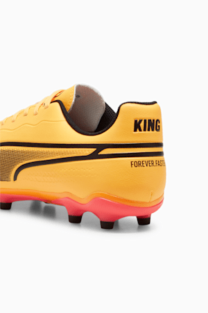 KING MATCH FG/AG Football Boots, Sun Stream-PUMA Black-Sunset Glow, extralarge-GBR