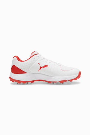 PUMA Spike 24.2 Cricket Shoes, PUMA White-PUMA Red, extralarge-GBR