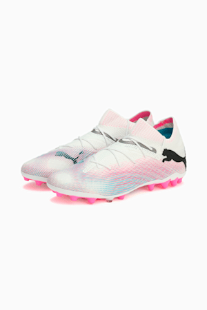 FUTURE 7 ULTIMATE MG Football Boots, PUMA White-PUMA Black-Poison Pink, extralarge-GBR