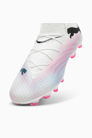 FUTURE 7 PRO FG/AG Football Boots, PUMA White-PUMA Black-Poison Pink, extralarge-GBR