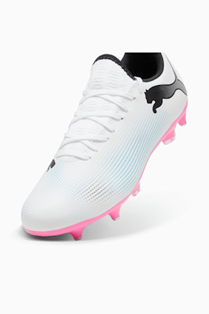 FUTURE 7 PLAY MxSG Football Boots, PUMA White-PUMA Black-Poison Pink, extralarge-GBR