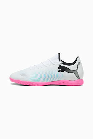 FUTURE 7 PLAY IT Football Boots, PUMA White-PUMA Black-Poison Pink, extralarge-GBR