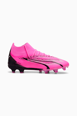 ULTRA PRO FG/AG Men's Soccer Cleats, Poison Pink-PUMA White-PUMA Black, extralarge