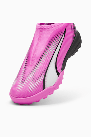 ULTRA MATCH LL TT Mid Youth Football Boots, Poison Pink-PUMA White-PUMA Black, extralarge-GBR