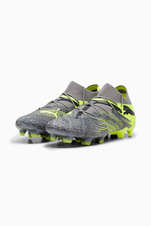 FUTURE 7 ULTIMATE RUSH FG/AG Football Boots, Strong Gray-Cool Dark Gray-Electric Lime, extralarge-GBR